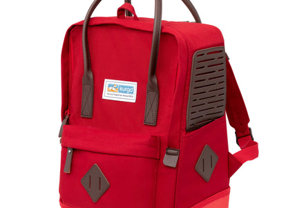 Kurgo Nomad Carrier Red – Comfortable Backpack Design, Lightweight and Secure Travel Solution
