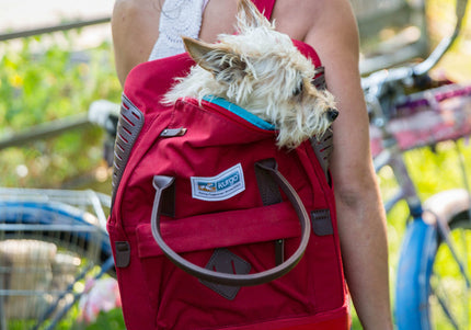 Kurgo Nomad Carrier Red – Comfortable Backpack Design, Lightweight and Secure Travel Solution