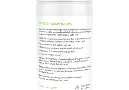 Nootie Ear Cleaning Wipes – Cucumber Melon Scented, Cleans and Deodorizes, 70 Pack