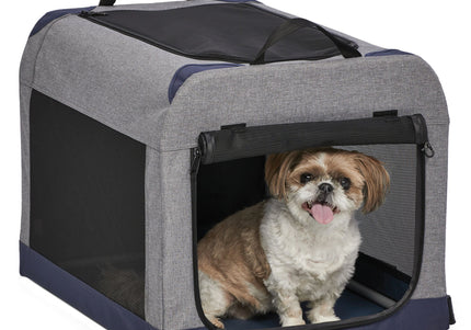 MidWest Camper Tent Crate – XL Fabric Carrier, Lightweight Foldable Design in Gray