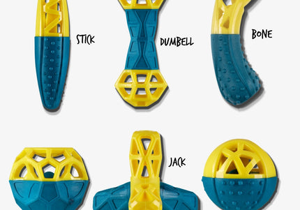 Nuzzle Puzzle Bone 19cm – Bouncing Floating Treat Toy with Squeaker, Durable Design