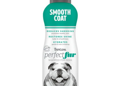 Tropiclean Perfect Fur Smooth Coat Shampoo 473ml – Gentle Cleansing Formula for Shiny, Soft Short Hair