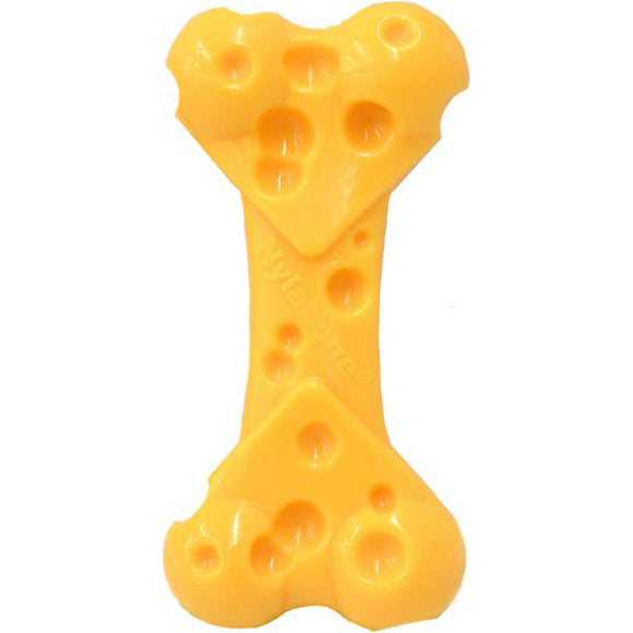 Nylabone Cheese Extreme Texture Bone – Large Cheese-Flavored Chew with Spreadable Treat Surface