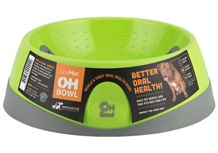 OH Bowl Large 1L – Orange Pet Bowl with Oral Hygiene Support, Durable Design