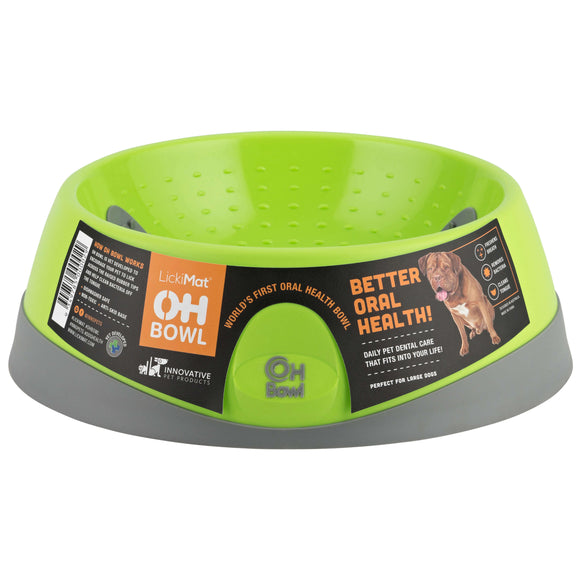 OH Bowl Large 1L – Orange Pet Bowl with Oral Hygiene Support, Durable Design