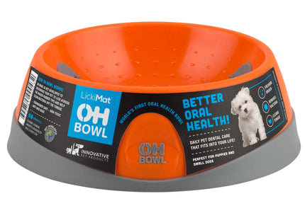 OH Bowl Small 250ml – Orange Dental Care Bowl with Textured Surface, Promotes Oral Hygiene