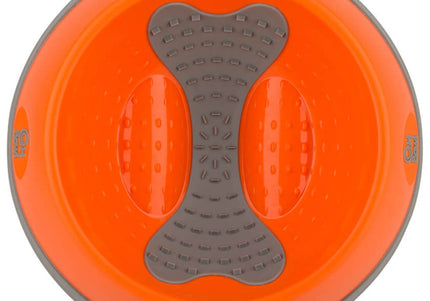 OH Bowl Large 1L – Orange Pet Bowl with Oral Hygiene Support, Durable Design