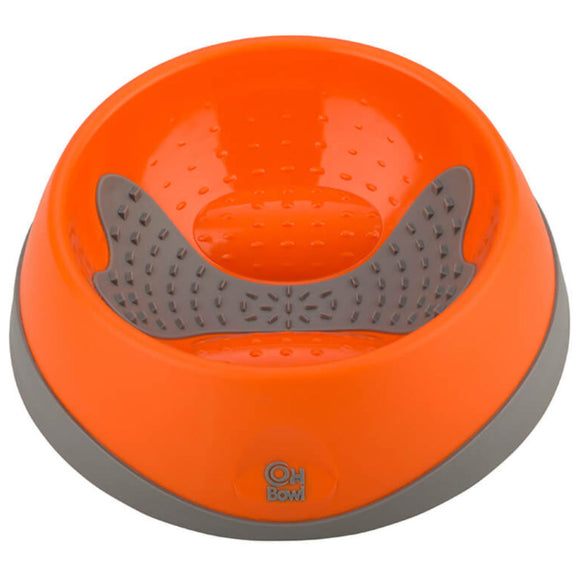 OH Bowl Small 250ml – Orange Dental Care Bowl with Textured Surface, Promotes Oral Hygiene