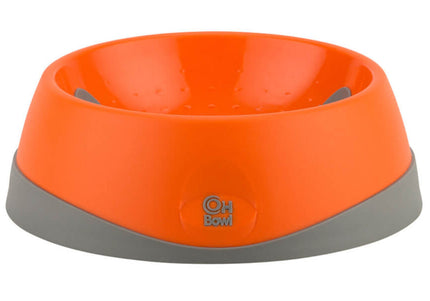 OH Bowl Large 1L – Orange Pet Bowl with Oral Hygiene Support, Durable Design