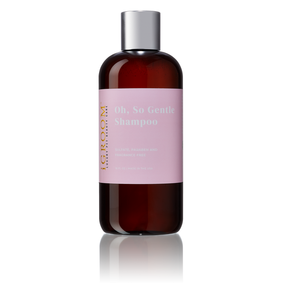 iGroom Oh, So Gentle Shampoo – Fragrance-Free, Mild Concentrate 1:8, 473ml Bottle