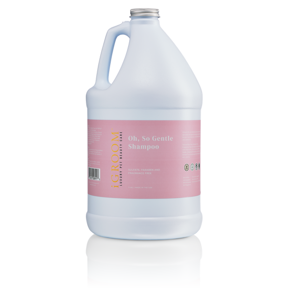 iGroom Oh, So Gentle Shampoo – Fragrance-Free Concentrate, Mild Formula, 3.8L