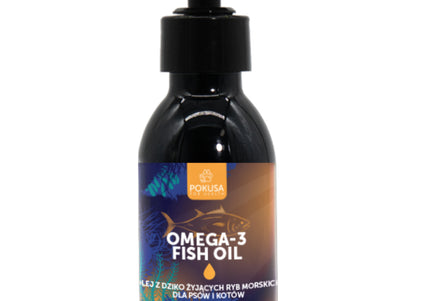 Pokusa Omega-3 Fish Oil – Wild-Caught Marine Formula, Pure Supplement, 100ml