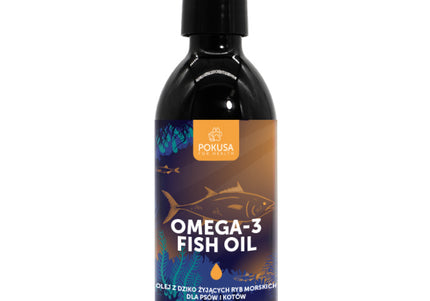 Pokusa Omega-3 Fish Oil – Wild-Caught Marine Formula, Pure Liquid Supplement 250ml