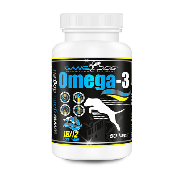 Game Dog Omega-3 Fish Oil Capsules – 60 Count, Supports Immunity and Healthy Coat Shine
