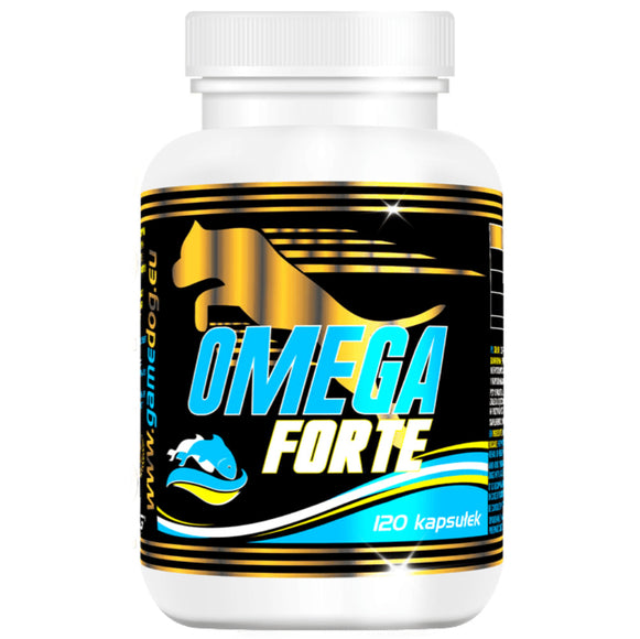 Game Dog Omega Forte 120 Capsules – Nutritional Supplement with Omega Fatty Acids, Supports Coat Shine and Immunity