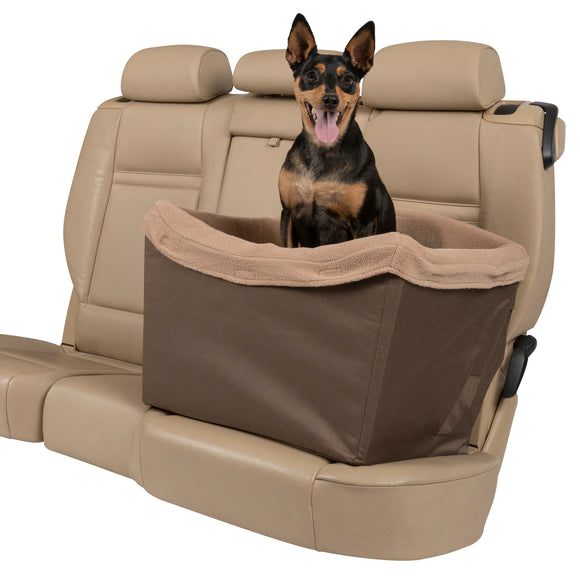 PetSafe Happy Ride Brown Car Seat – Secure Travel Carrier, Supports Up to 14kg