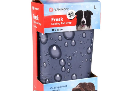 Flamingo Cooling Pad Drop Grey – Compact Gel-Infused Cooling Mat, Small Size, Lightweight Design