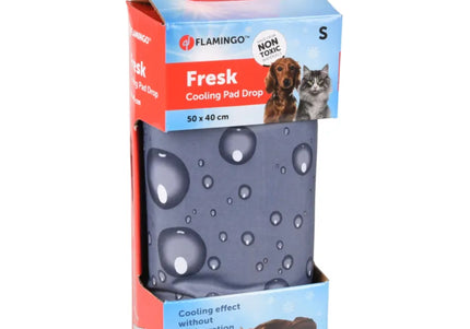 Flamingo Cooling Pad Drop Grey – Compact Gel-Infused Cooling Mat, Small Size, Lightweight Design