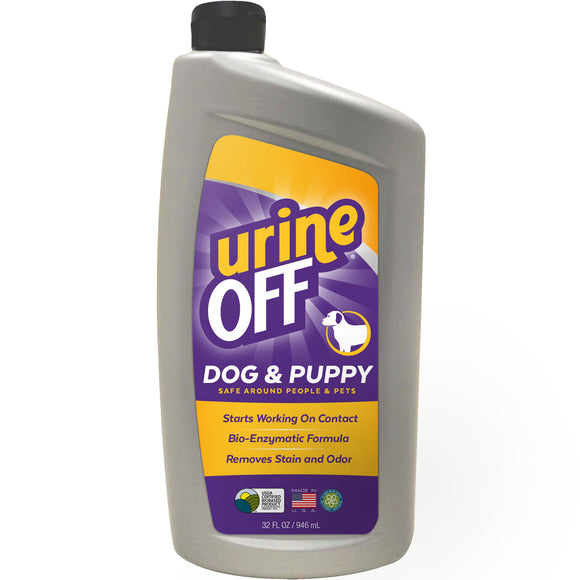 Urine OFF Dog & Puppy Formula – Enzymatic Urine Stain and Odor Remover, 946ml Bottle