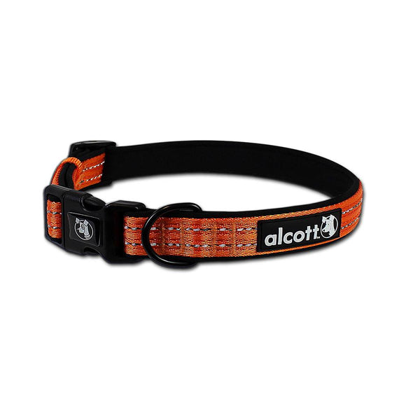 Alcott Adventure Reflective Collar Orange – Durable Adjustable Design, Small Size