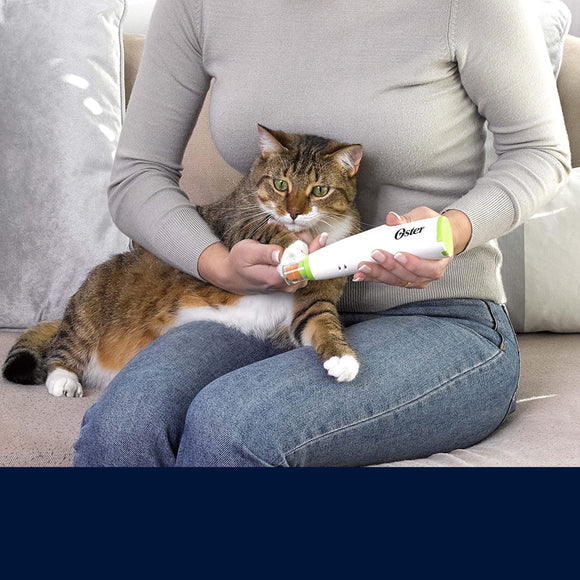 Oster Nail Grinder – Cordless Battery-Powered Grooming Tool with Quiet Motor and Safety Guard