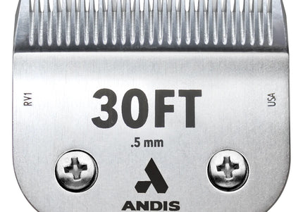 Andis CeramicEdge 30FT Ceramic Blade – 0.5mm Chrome-Plated Carbon Steel, Durable Edge