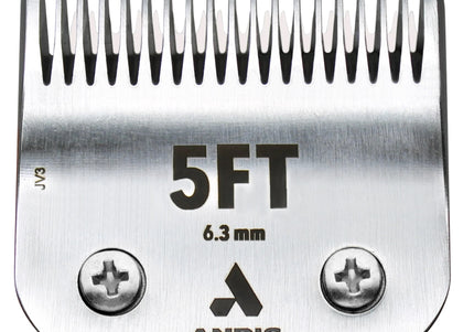 Andis CeramicEdge 5FT Ceramic Blade – 6.3mm Chrome-Plated Carbon Steel, Durable Edge