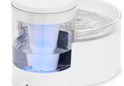 PetSafe Outlast Pumpless Pet Fountain 1.7L – Innovative Silent Water Dispenser, Easy-Clean Design