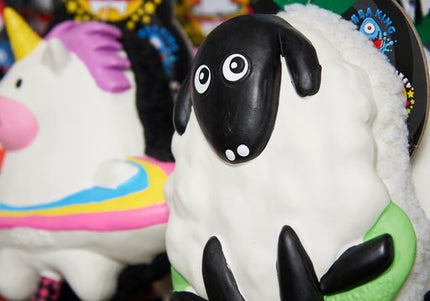 Max&Molly Woody The Sheep Plush Toy – Multifunctional 30cm Squeaker Sheep, Durable Design