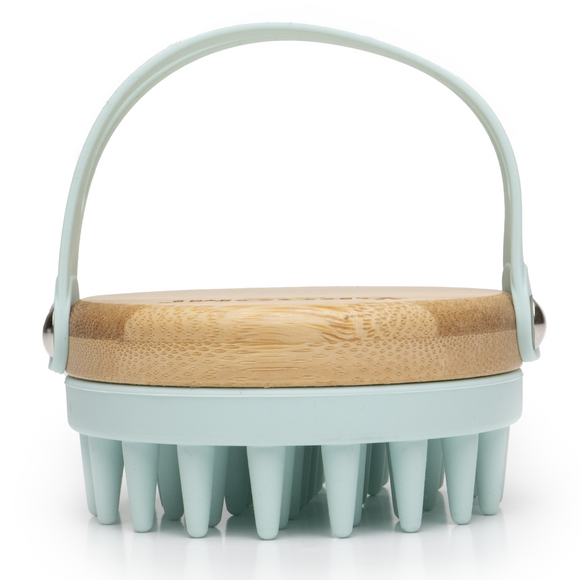 Groomi Foaminator Silicone Grooming Brush – Wet and Dry, Ergonomic Black Design