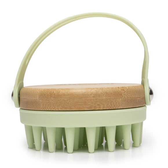 Groomi Foaminator Silicone Grooming Brush – Wet and Dry, Ergonomic Black Design