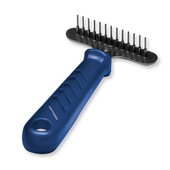 Artero Small Rake Currycomb – Solid Undercoat Grooming Tool for Medium and Long Hair
