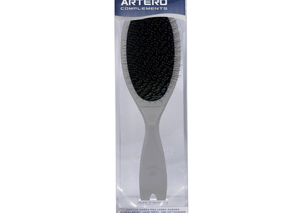 Artero Soft Slicker Brush Left – Oval Poodle Brush with Long Soft Pins, Ergonomic Left-Handed Design