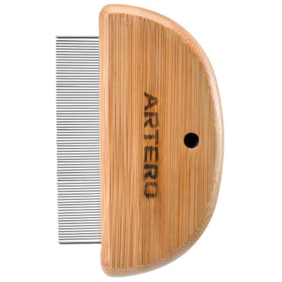 Artero Oval Comb Nature Collection – Bamboo Dense Grooming Comb, Precision for Muzzle and Whiskers