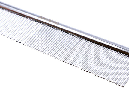 Artero Mini Comb Nature Collection 15cm – Small Metal Grooming Comb with Mixed Tooth Spacing