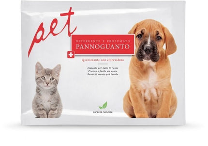 Wet Dog & Cat Cleaning Glove with Chlorhexidine – 1pc