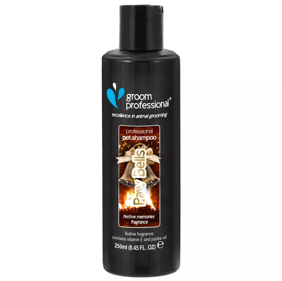 Groom Professional Paw Bells Shampoo – Concentrated Festive Formula, 1:12 Dilution, 250ml