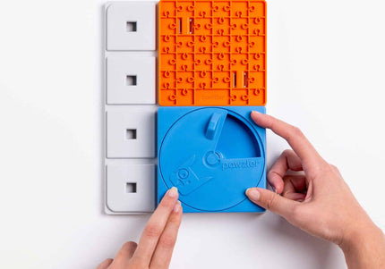 Pawzler Interactive Dog Puzzle Beginner Set – Modular 6-Piece Enrichment Toy, Engaging Design