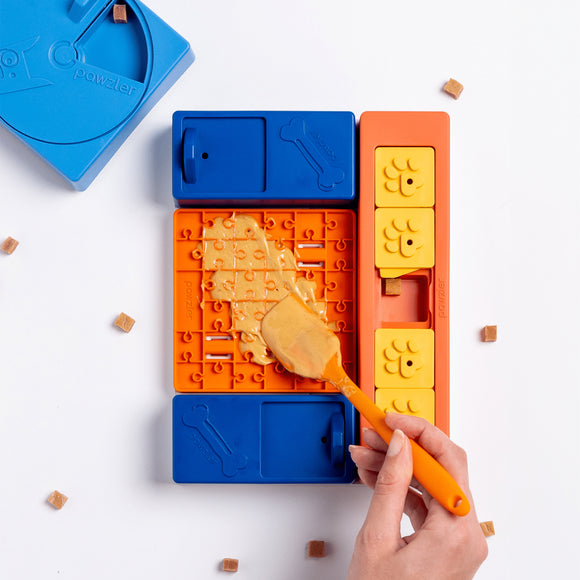 Pawzler Interactive Dog Puzzle Beginner Set – Modular 6-Piece Enrichment Toy, Engaging Design