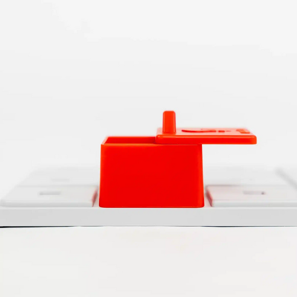 Pawzler Peach Dog Puzzle Module – Level 2 Interactive Bonus Block, Durable Design