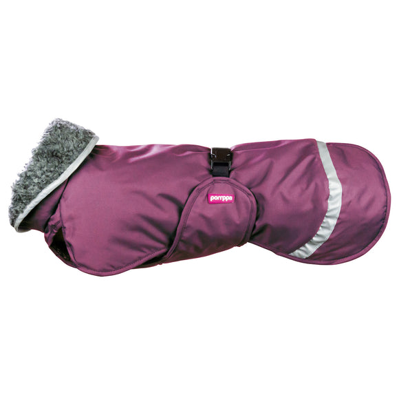 Perus Pomppa Plum Winter Jacket – Insulated Waterproof Outerwear, Plum, Size 80