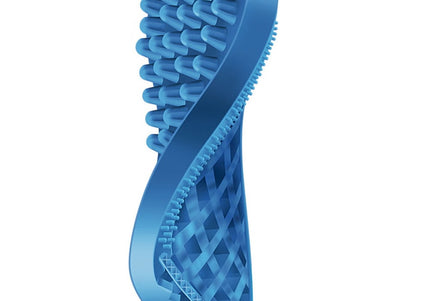 Pet+Me Soft Silicone Brush Blue – Gentle Grooming Tool for Short-Haired Pets, Hypoallergenic Design