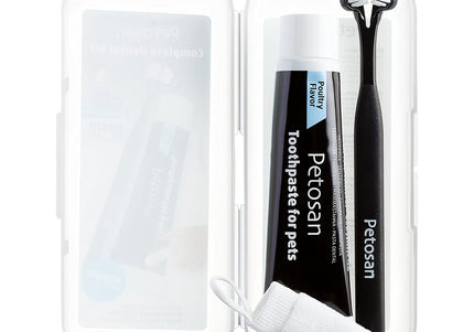 Petosan Complete Dental Kit – Toothbrush, Toothpaste, Cleaner, Medium Size, Effective Oral Care