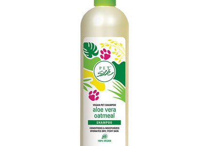 Pet Silk Vegan Aloe Vera Oatmeal Shampoo – Moisturizing Concentrate with Soothing Oats and Aloe, 473ml