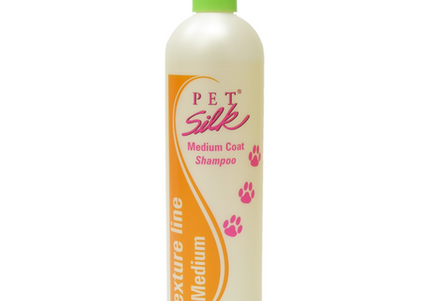 Pet Silk Texturizing Medium Coat Shampoo – Concentrated Formula for Normal and Medium Coats, 1:16 Dilution