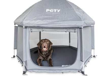 Pety Playpen Big Foldable Dog Tent – Spacious Portable Design with Mat and Cover Included