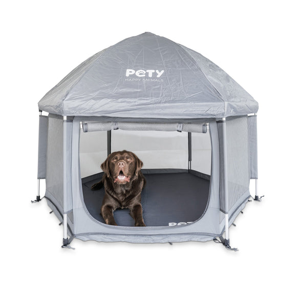 Pety Playpen Big Foldable Dog Tent – Spacious Portable Design with Mat and Cover Included