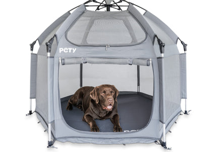 Pety Playpen Big Foldable Dog Tent – Spacious Portable Design with Mat and Cover Included