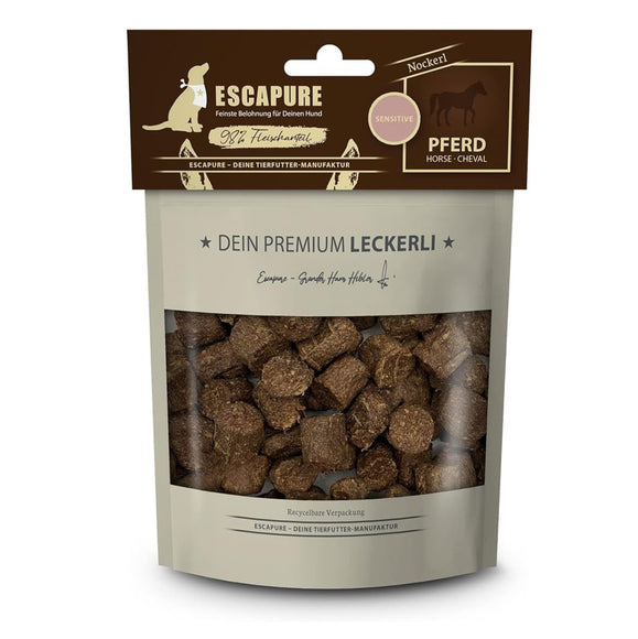 Escapure Premium Nockerl Horse Treats – Natural Dumpling-Shaped Snacks, 150g, Gentle Formula
