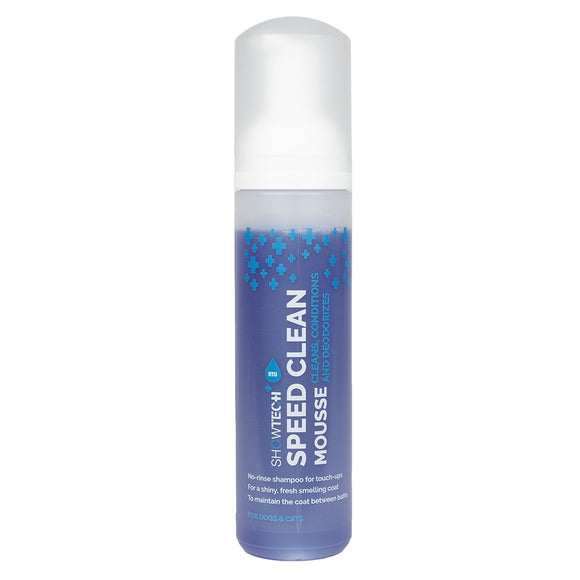 Show Tech+ Speed Clean Mousse 200ml – Dry Foam Shampoo with Aloe Extract, Fast-Acting Formula